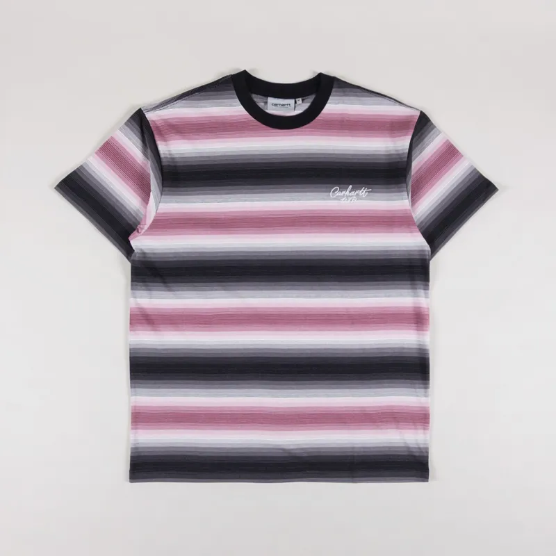 Carhartt WIP Dashner T Shirt Stripe Graphite