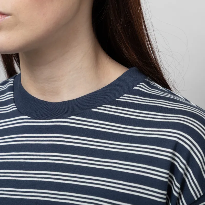 Carhartt WIP Womens Long Sleeve Sydney T Shirt Dusky Blue-5