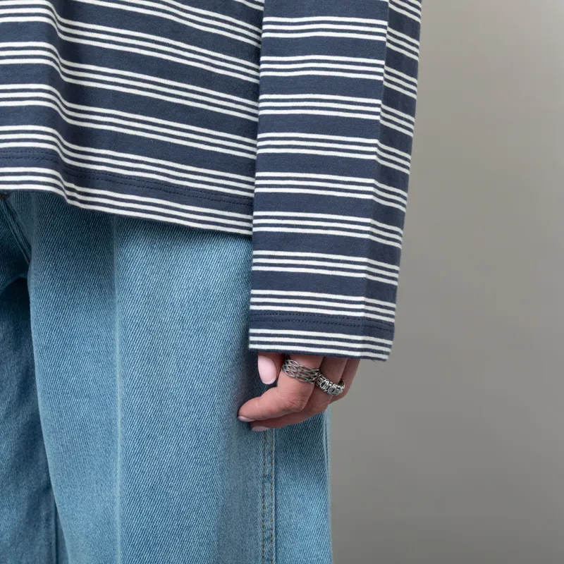 Carhartt WIP Womens Long Sleeve Sydney T Shirt Dusky Blue-7