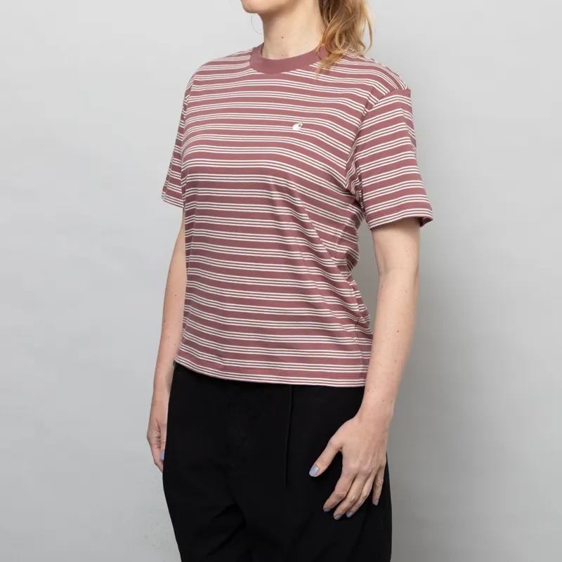 Carhartt WIP Womens Sydney T Shirt Dusky Pink-1