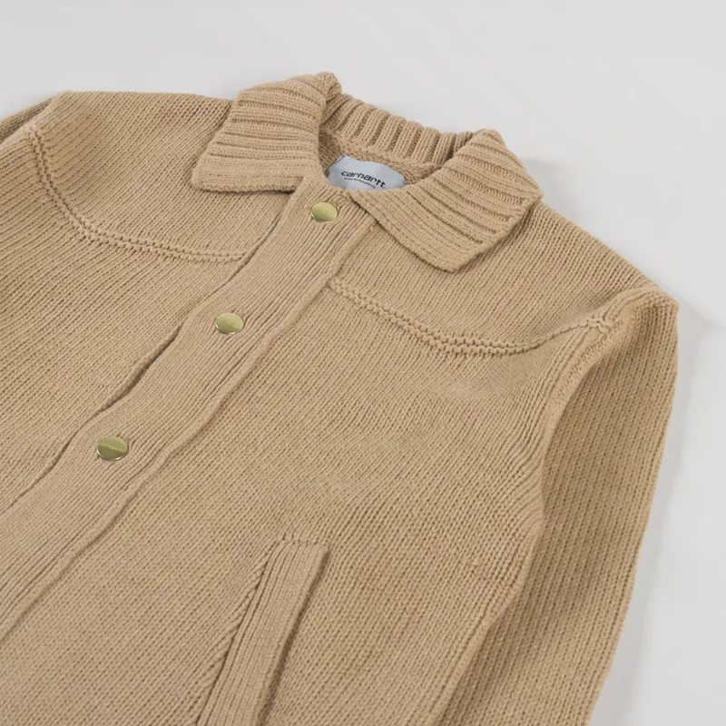 Carhartt WIP Santa Fe Cardigan Dusty H Brown-2