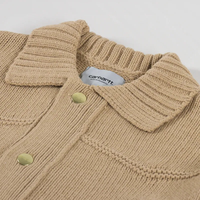 Carhartt WIP Santa Fe Cardigan Dusty H Brown-4