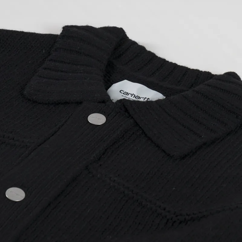 Carhartt WIP Santa Fe Cardigan Black-4