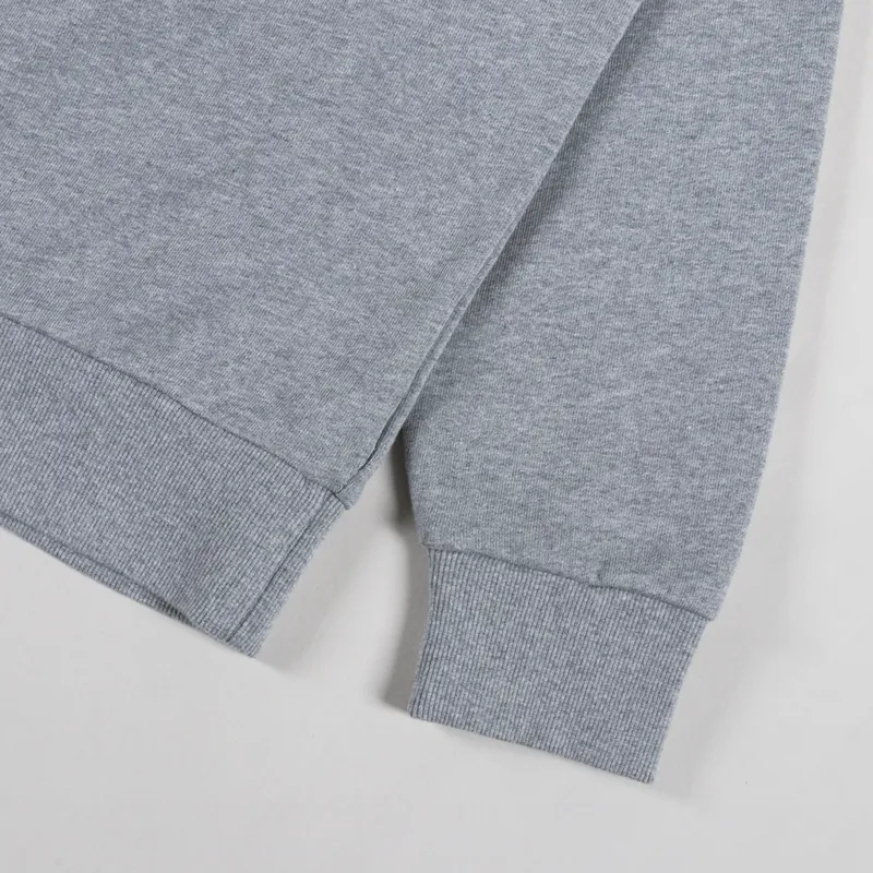 Carhartt WIP Script Embroidery Sweat Grey Heather White-7