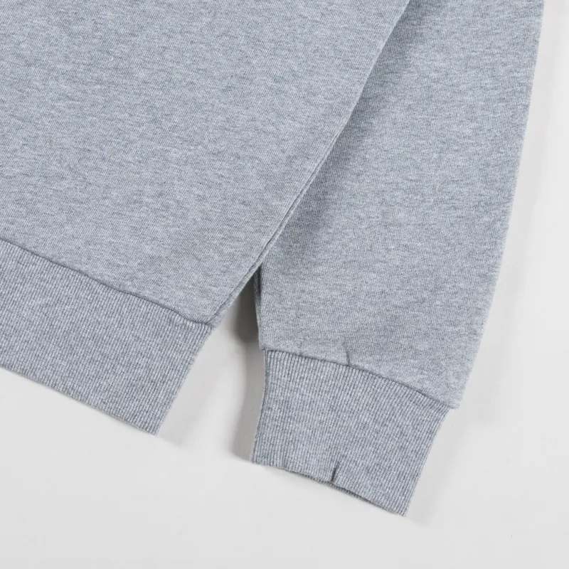 Carhartt WIP Script Embroidery Sweat Grey Heather White-6