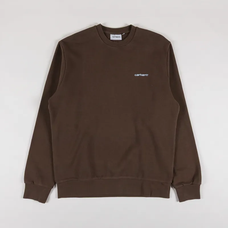 Carhartt WIP Script Embroidery Sweat Liberica Air Sky