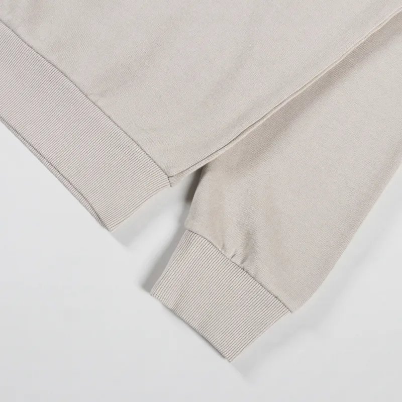 Carhartt WIP Script Embroidery Sweat Fleur De Sel White-6