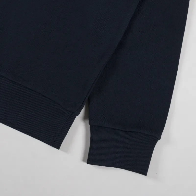 Carhartt WIP Script Embroidery Sweat Deep Night White-7