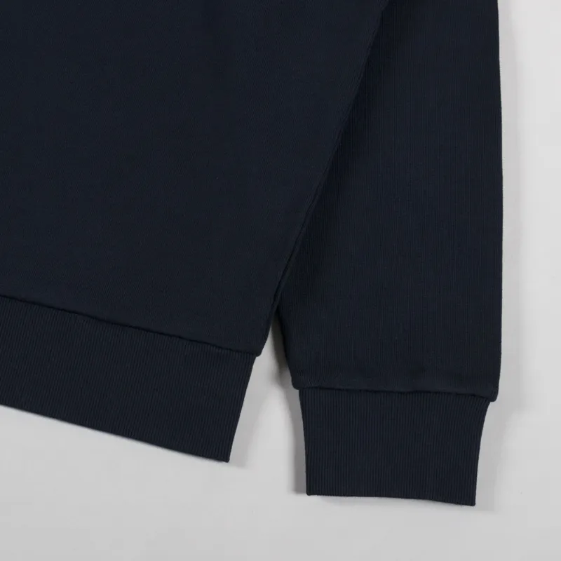 Carhartt WIP Script Embroidery Sweat Deep Night White-6