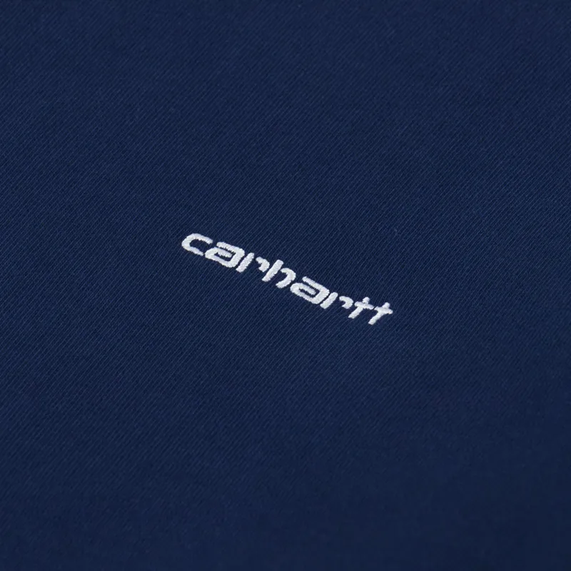 Carhartt WIP Script Embroidery Sweat Jupiter White-4