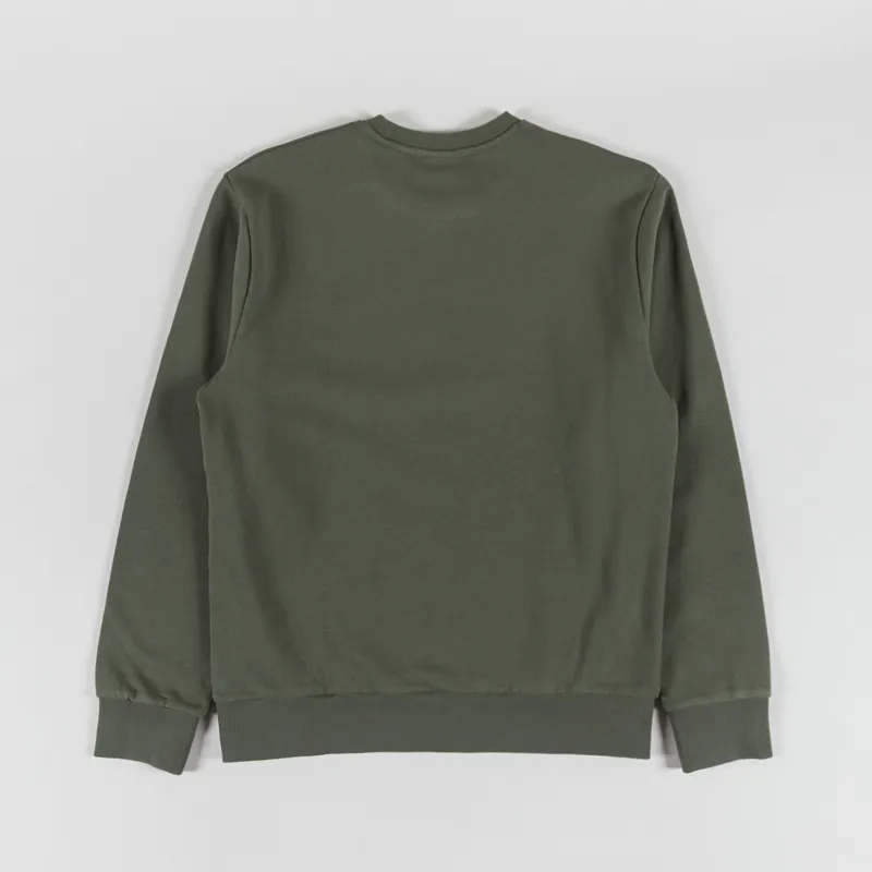 Carhartt WIP Script Embroidery Sweat Leaf White-1