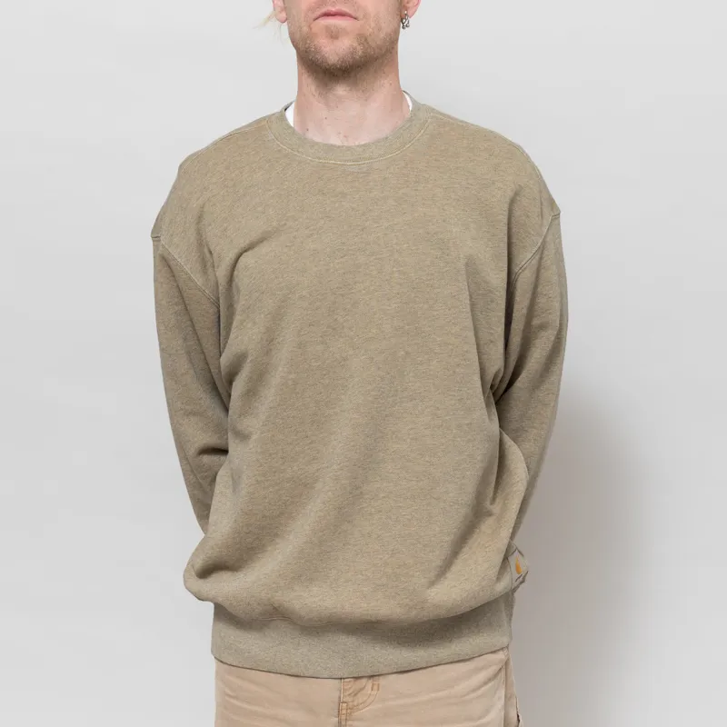 Carhartt WIP Caspian Dusty H Brown Heather Garment Dyed