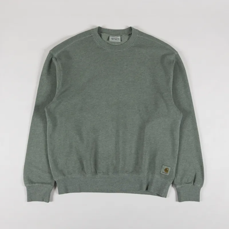 Carhartt WIP Caspian Sweatshirt Park Heather Garment Dyed