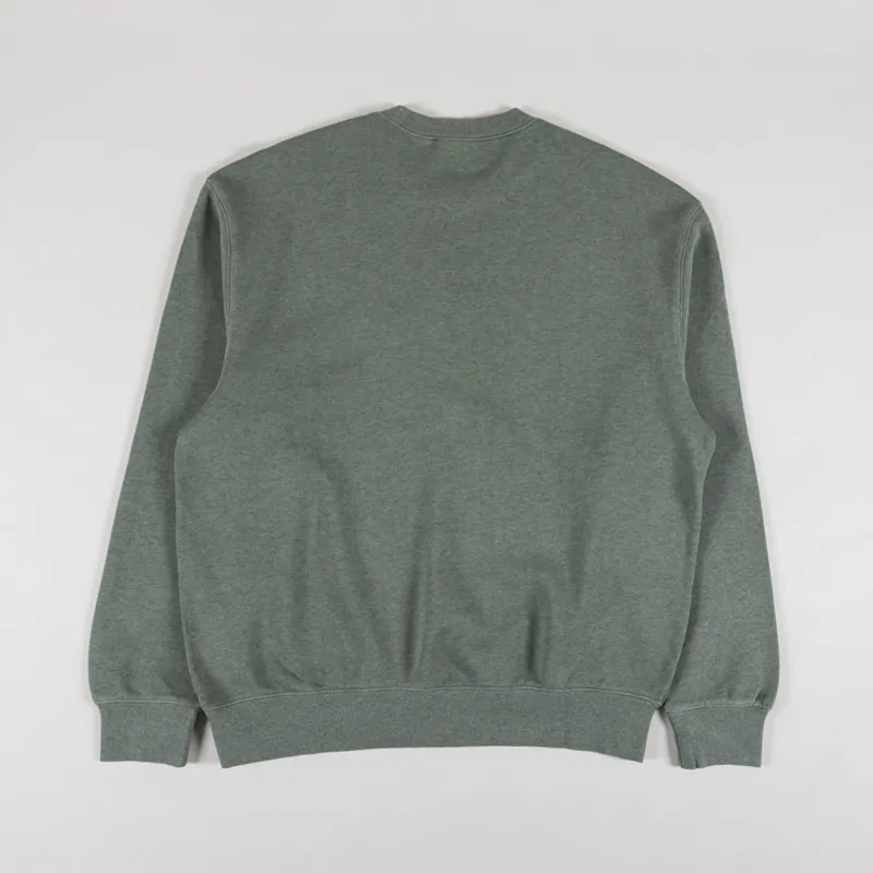 Carhartt WIP Caspian Sweatshirt Park Heather Garment Dyed-1
