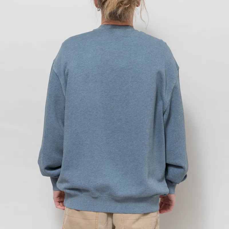 Carhartt WIP Caspian Shady Blue Heather Garment Dyed-2
