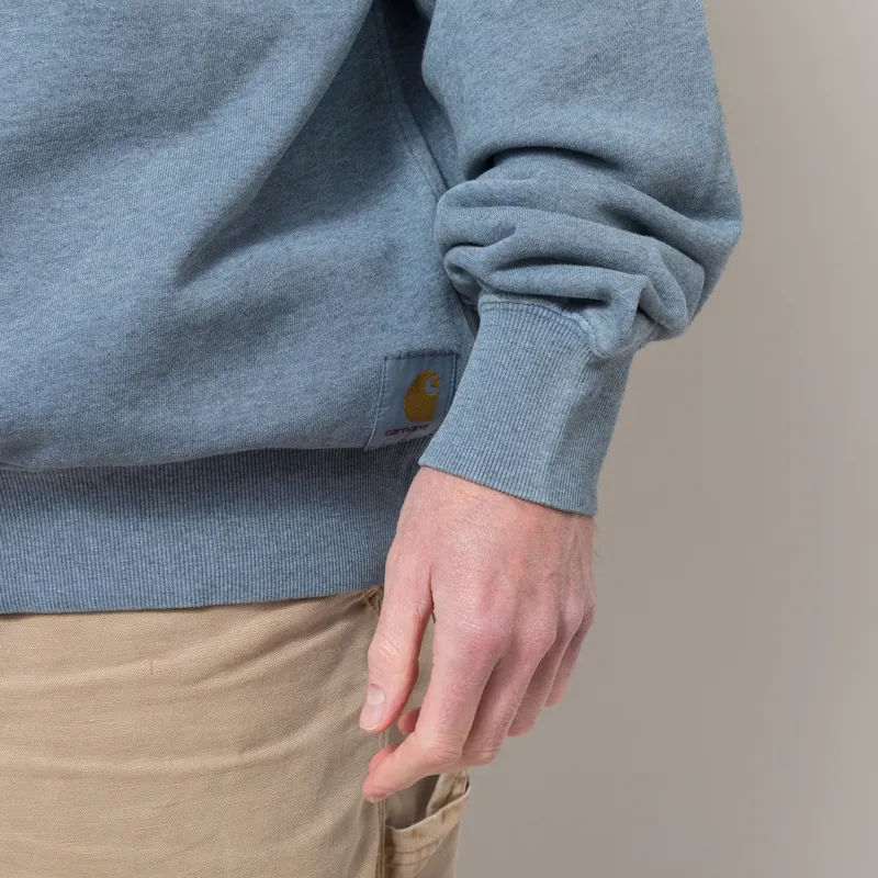 Carhartt WIP Caspian Shady Blue Heather Garment Dyed-4