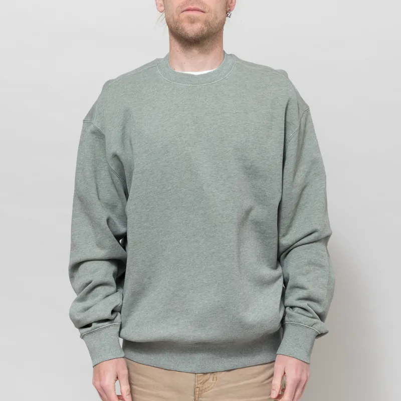 Carhartt WIP Caspian Sweatshirt Shady Green Heather Garment Dyed