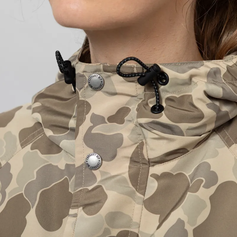 Carhartt WIP Womens Irwin Jacket Camo Duck Desert-6