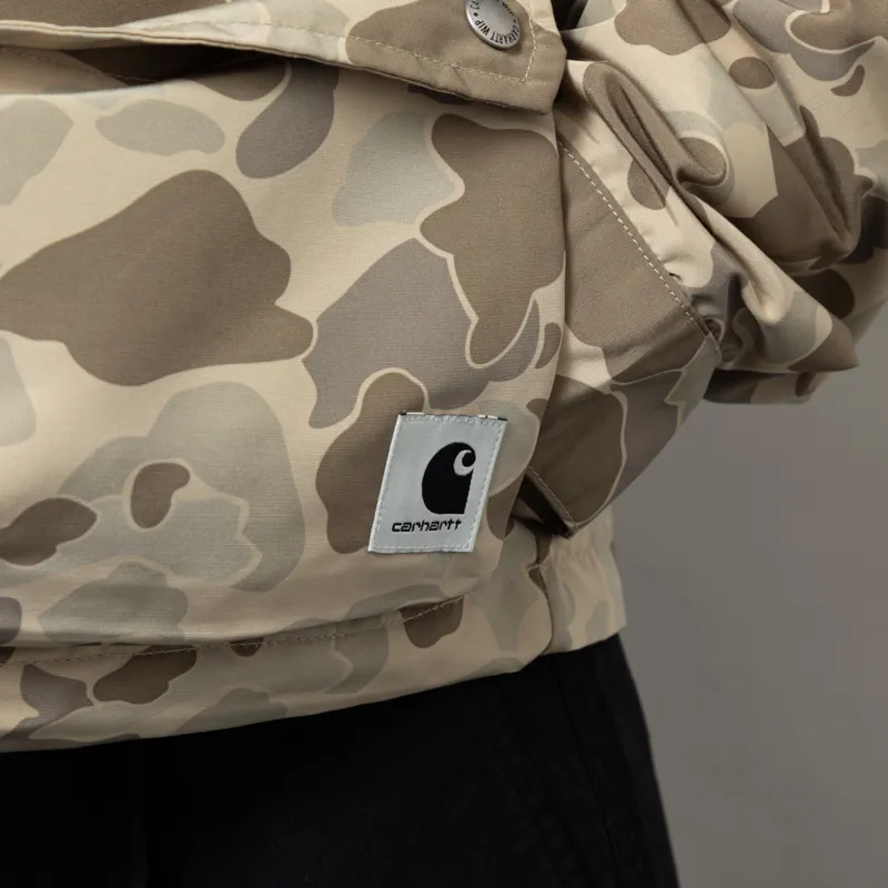 Carhartt WIP Womens Irwin Jacket Camo Duck Desert-9