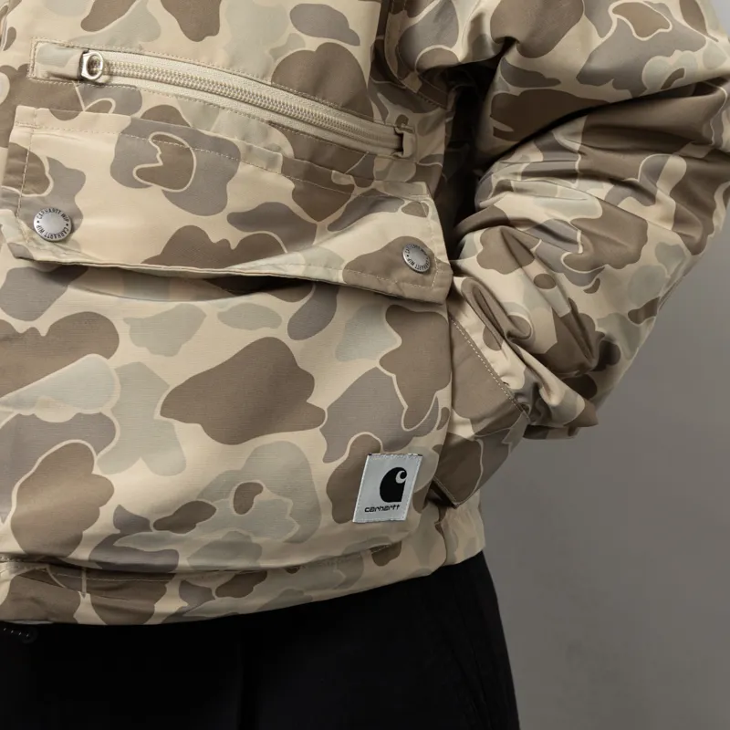 Carhartt WIP Womens Irwin Jacket Camo Duck Desert-8