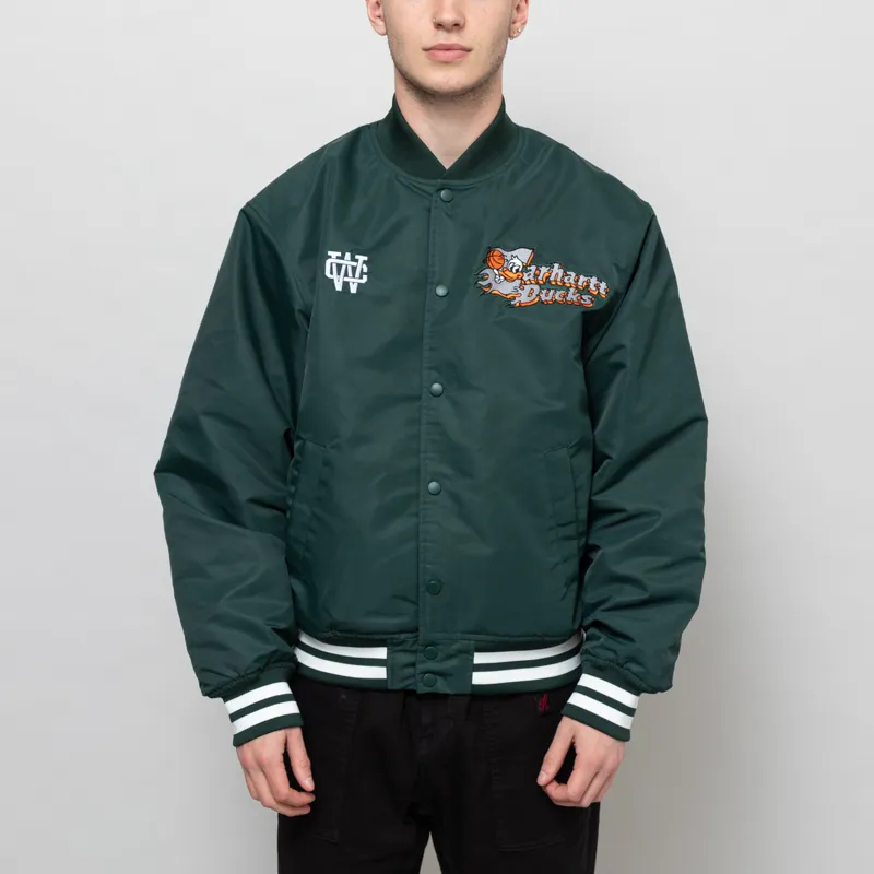 ★ドイツ発*carhartt WIP*新作*Flaming Ducks フーディ/CONIFER Carhartt WIP Flaming Ducks HD Hoodie - green (conifer)