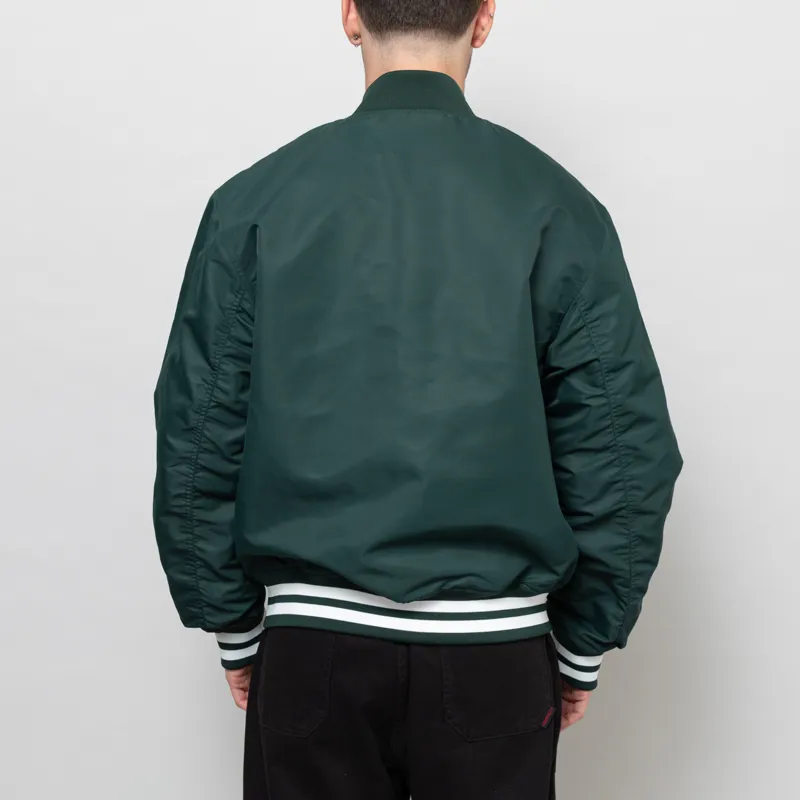 Carhartt WIP Flaming Ducks Bomber Conifer Wax-3