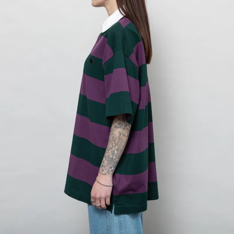 Carhartt WIP Womens Seffner Polo T Shirt Conifer-2