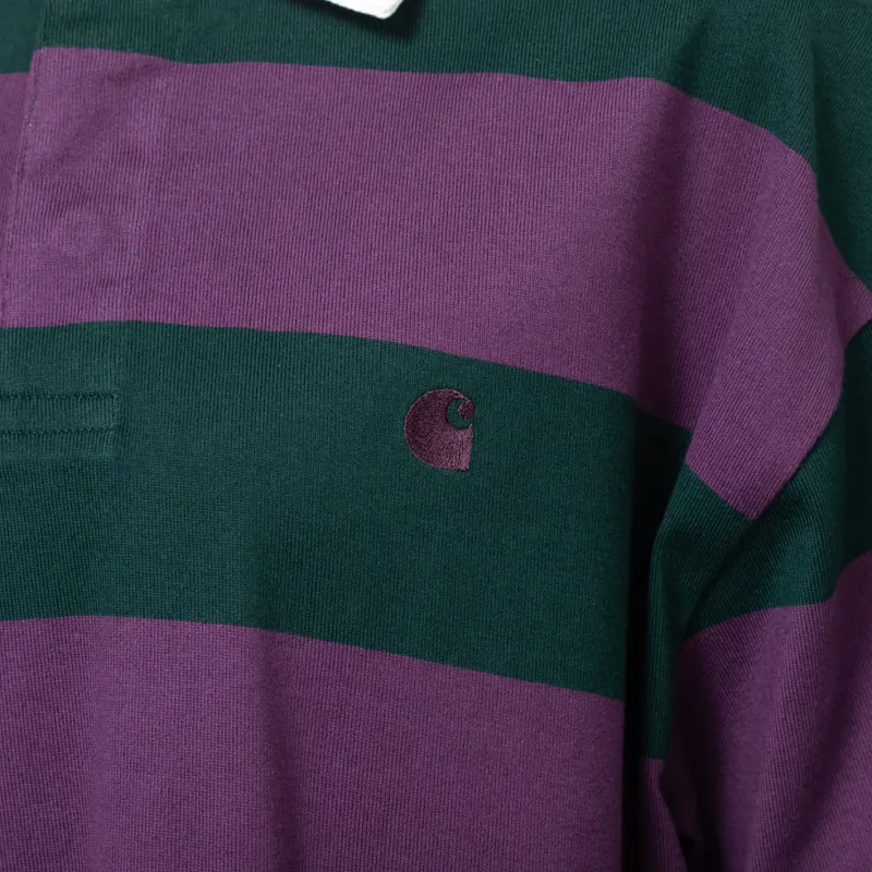 Carhartt WIP Womens Seffner Polo T Shirt Conifer-7