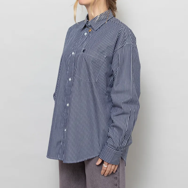 Carhartt WIP Womens Long Sleeve Arvin Shirt Space-1