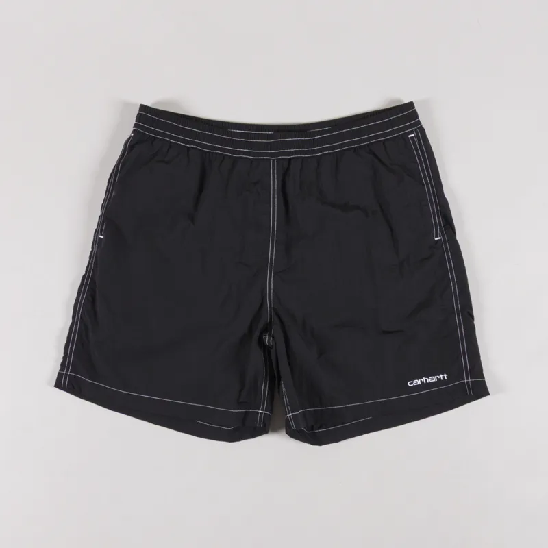 Carhartt WIP Canby Swim Trunks Black White