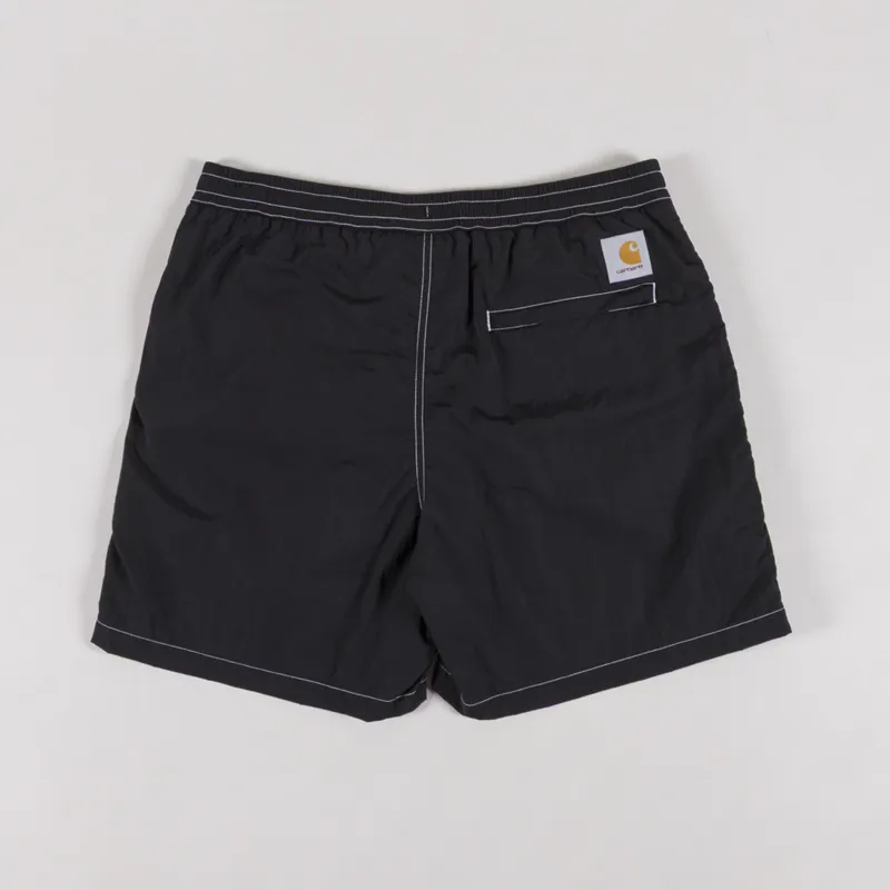 Carhartt WIP Canby Swim Trunks Black White-1