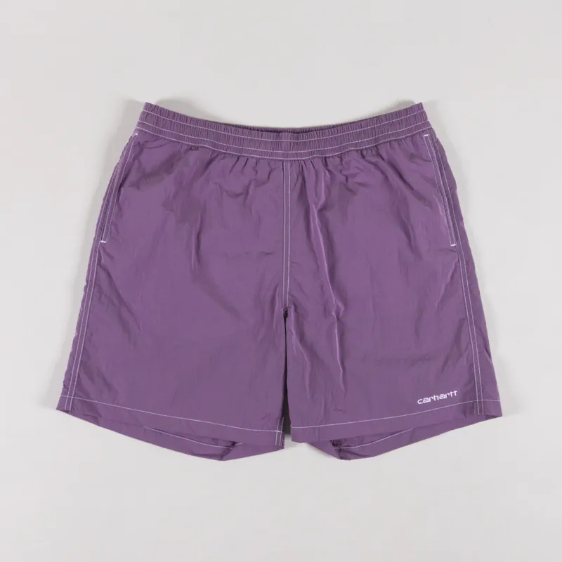 Carhartt WIP Canby Swim Trunks Gentle Purple White