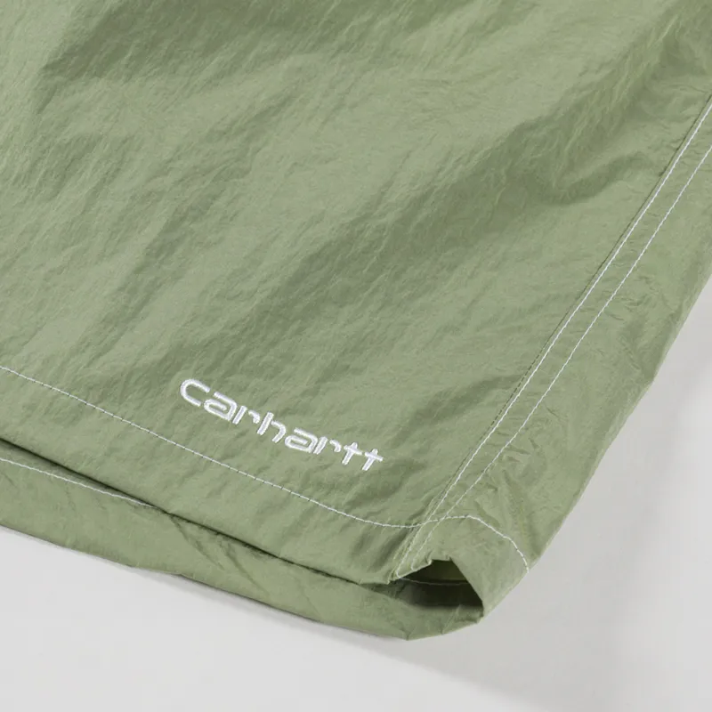 Carhartt WIP Canby Swim Trunks Gentle Green White-4