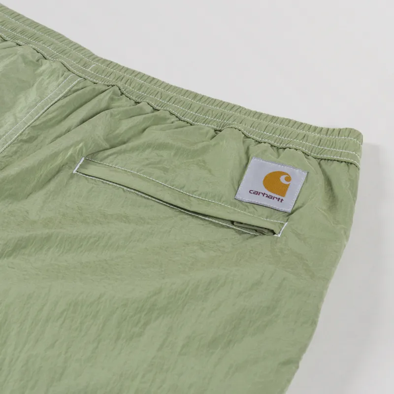Carhartt WIP Canby Swim Trunks Gentle Green White-6