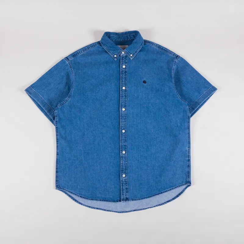 Carhartt WIP Lucas Shirt Blue Stone Washed