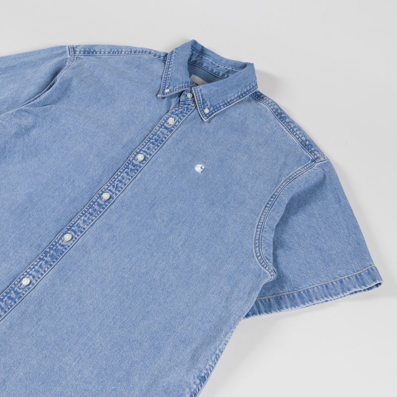Carhartt WIP Lucas Shirt Blue Bleached-1