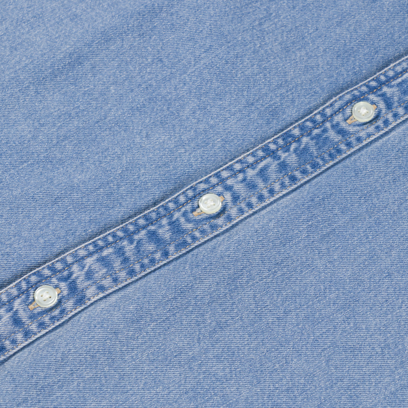 Carhartt WIP Lucas Shirt Blue Bleached-4