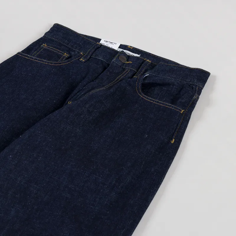 Carhartt WIP Womens Brandon Pant Blue Rinsed Camano Denim-4