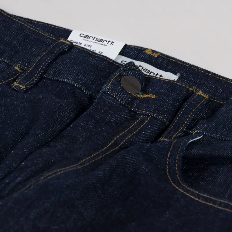 Carhartt WIP Womens Brandon Pant Blue Rinsed Camano Denim-9