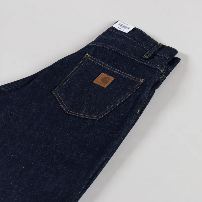 Carhartt WIP Womens Brandon Pant Blue Rinsed Camano Denim-5