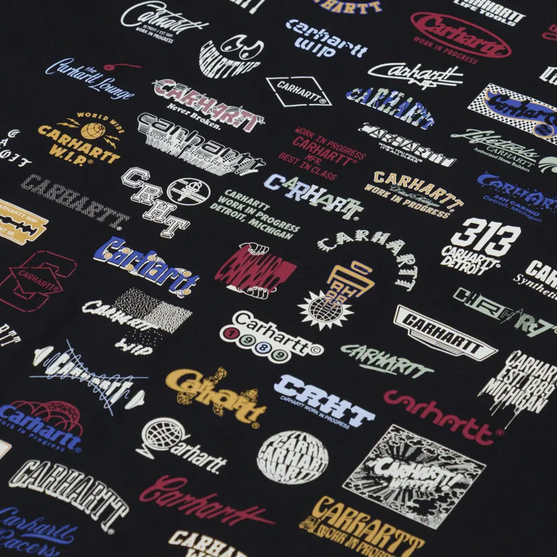 Carhartt WIP Logo T Shirt Black-4