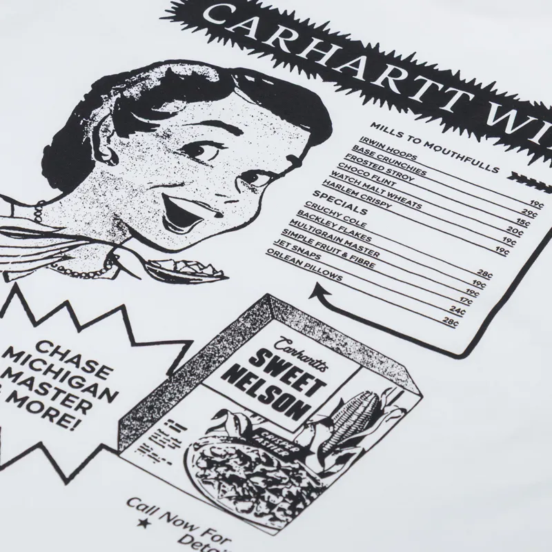 Carhartt WIP Catalogue T Shirt White Black-4