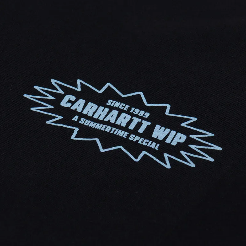 Carhartt WIP Catalogue T Shirt Black Bluebird-5