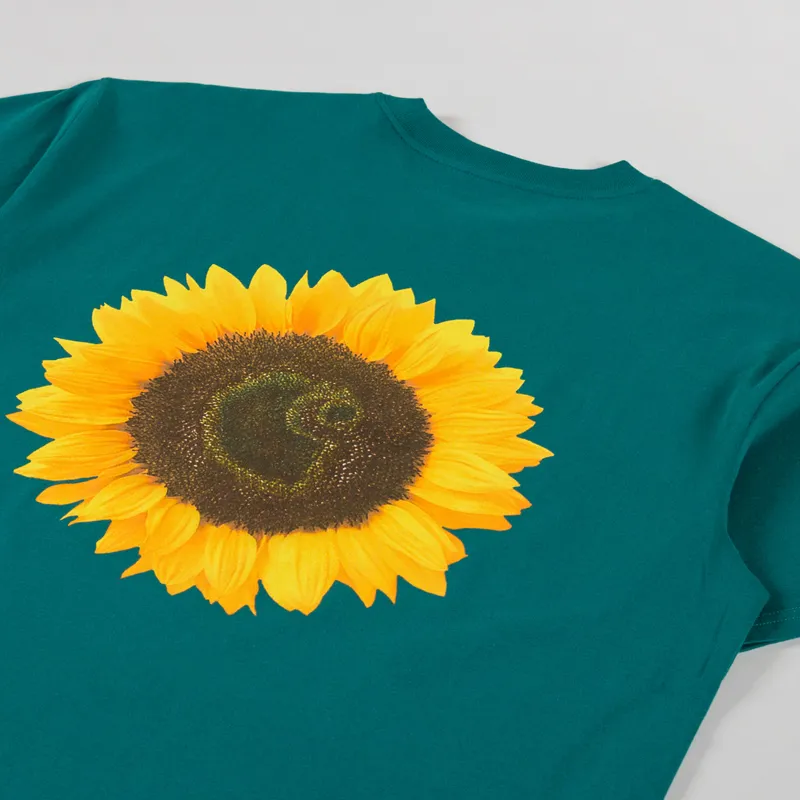 Carhartt WIP Sunflower T Shirt Rainforest-2