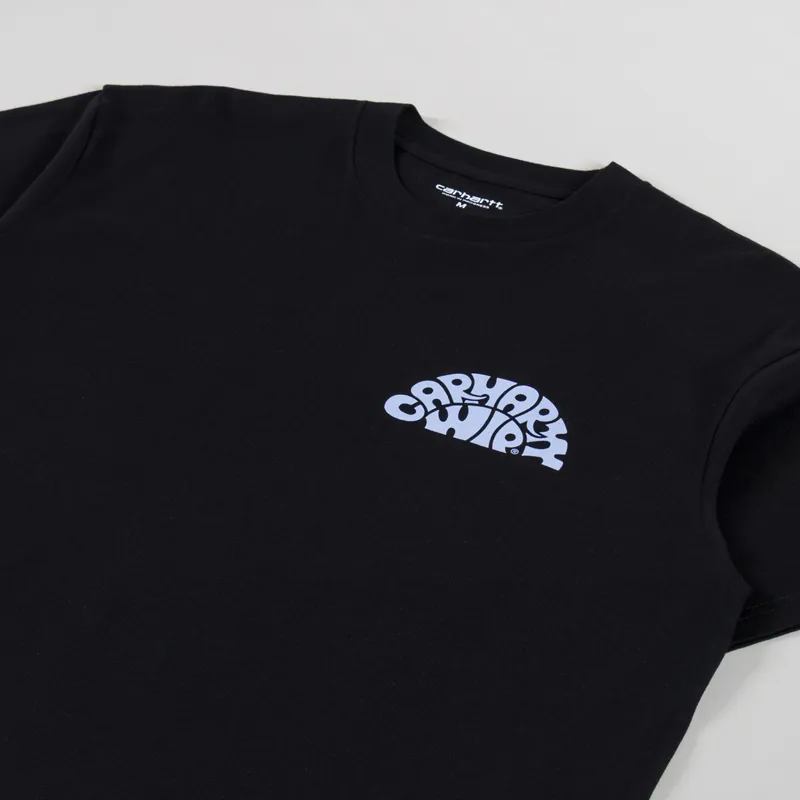 Carhartt WIP Jazzy T Shirt Black Air Sky-3