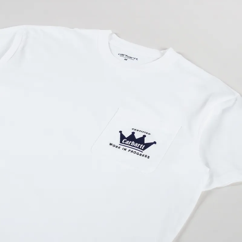 Carhartt WIP Crown Pocket T Shirt White-1
