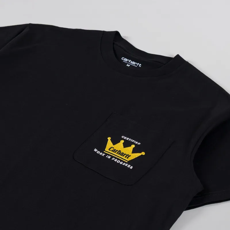 Carhartt WIP Crown Pocket T Shirt Black-1