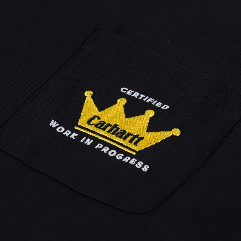 Carhartt WIP Crown Pocket T Shirt Black-2