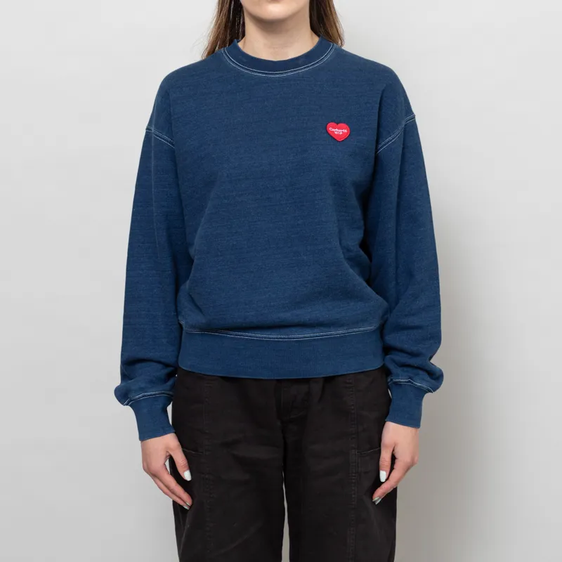Carhartt WIP Womens Ingo Sweatshirt Dark Blue