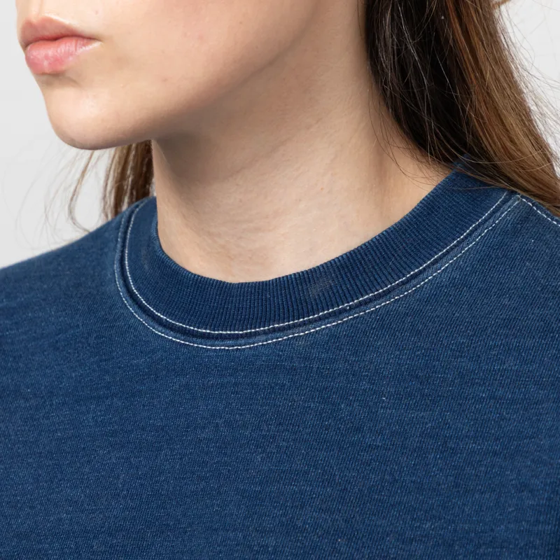 Carhartt WIP Womens Ingo Sweatshirt Dark Blue-5